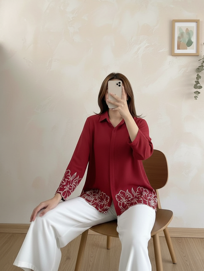 2 Piece Embroided Western style suit 👗👖