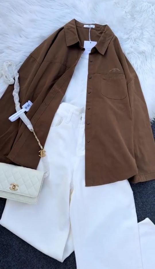🌟 Western 3-Piece Outfit with Shirt & inner ; White Pants 🌟 D:2022