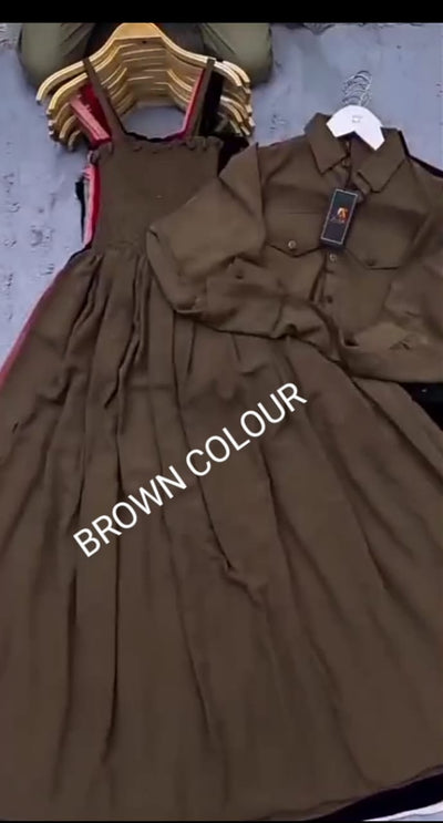 2 Piece Maxi Full Statchable & With Attractive Colors👗