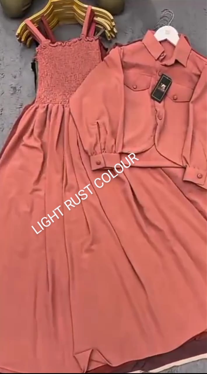 2 Piece Maxi Full Statchable & With Attractive Colors👗