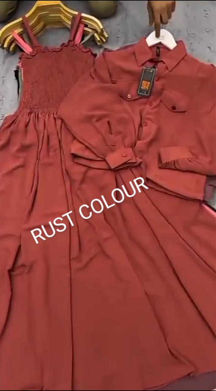 2 Piece Maxi Full Statchable & With Attractive Colors👗