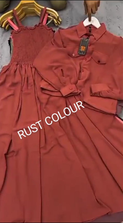 2 Piece Maxi Full Statchable & With Attractive Colors👗