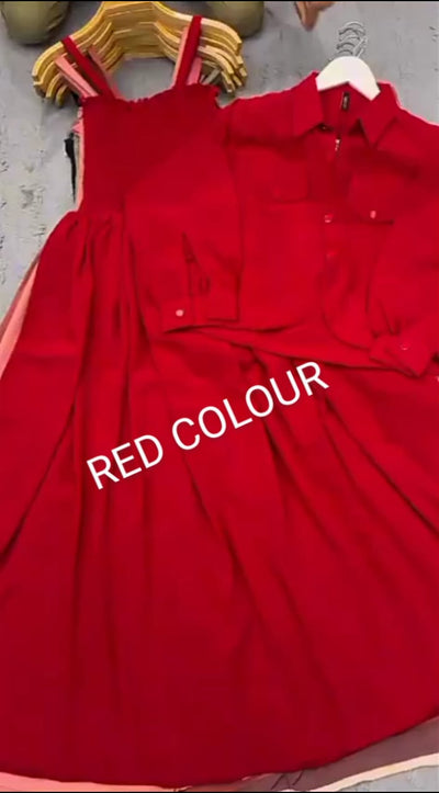 2 Piece Maxi Full Statchable & With Attractive Colors👗